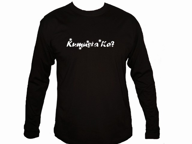 Kumusta ka tagalog filipino pinoy sleeved t-shirt